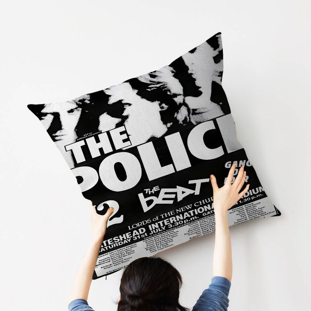 R-Rock Band T-The P-Police Pillow Anime Pillow Sofa Bed Head Pillow Cover Cushion Cover 45X45 Cm Fashion