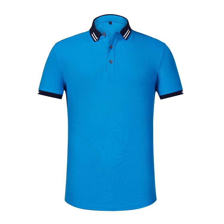 XBJSH A128  220G Combed Cotton Brocade Lapel POLO Shirt Women's Short Sleeve