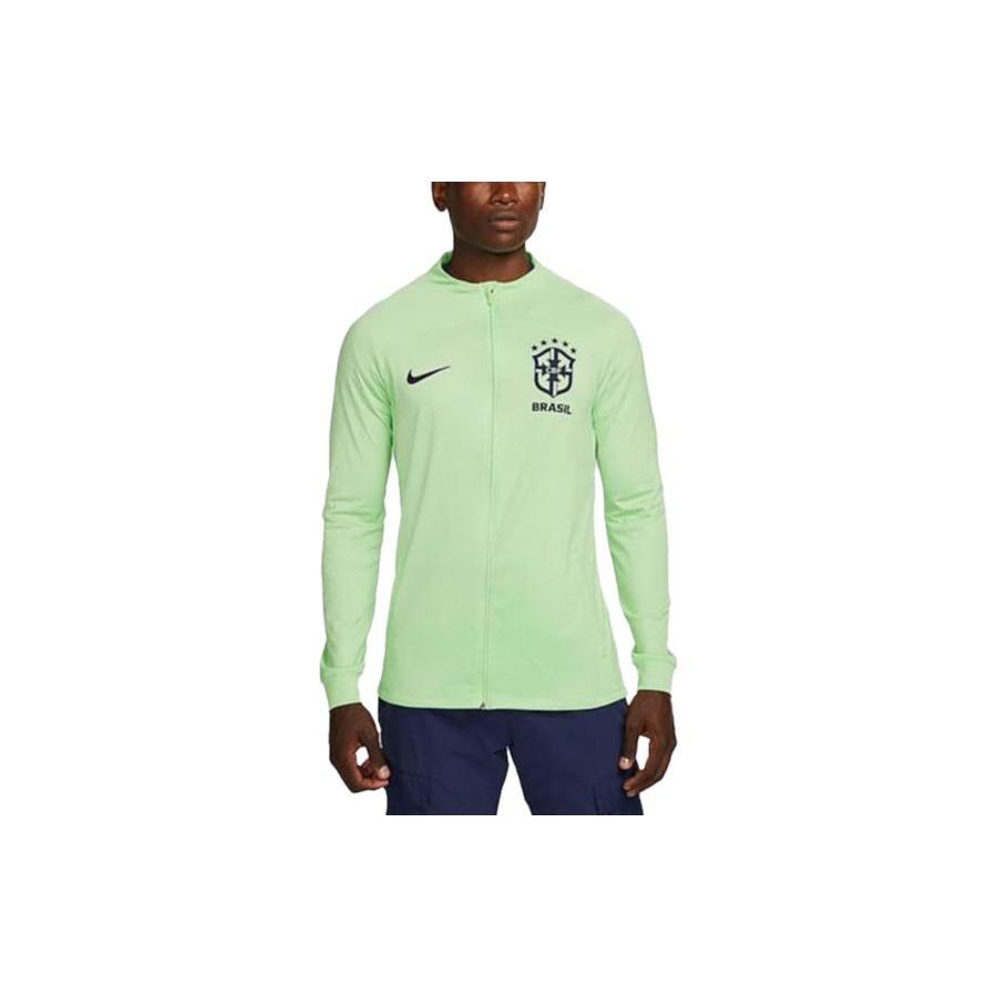 Nike Brazil Strike Dri-FIT Knit Soccer Track Jacket  Green  Men s DX1950-390 S