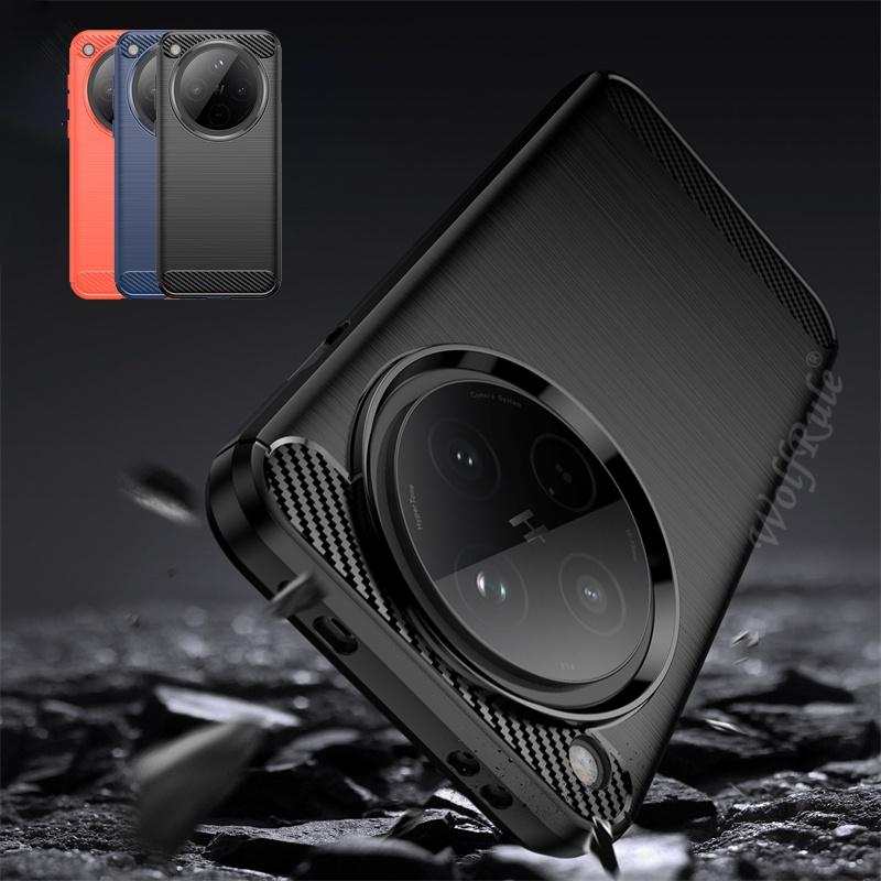 For OPPO Find X8 Case Cover OPPO Find X8 Capas Armor Silicone Bumper Back Shockproof Soft TPU Carbon Fiber Fundas OPPO Find X8
