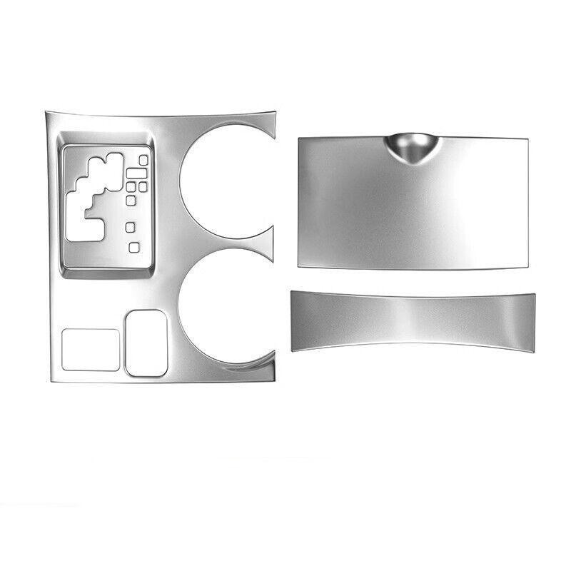 Silver Central Console Gear Shift Panel Trim Cover For Toyota Highlander 2008-13