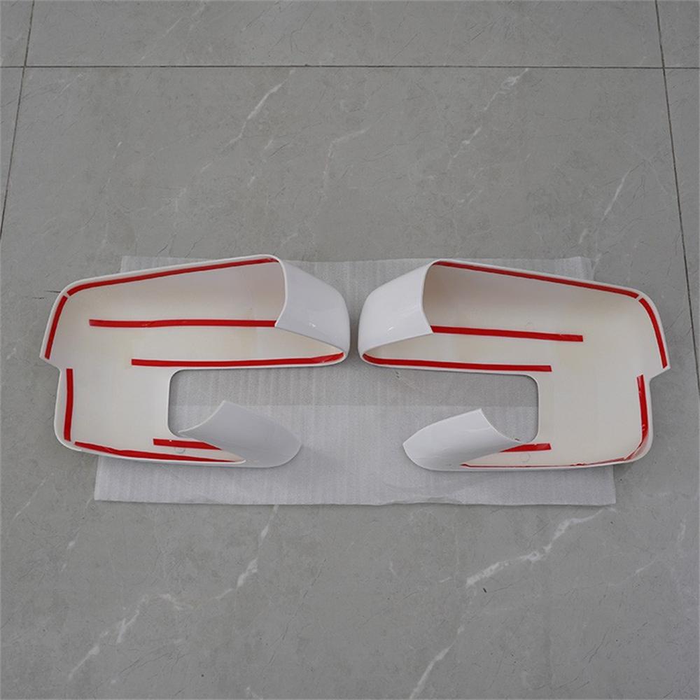 Furulu Für 2021-2026 Ford F150 SpiegelABDECKUNGEN Überlager MIT Blinkerloch Weiß