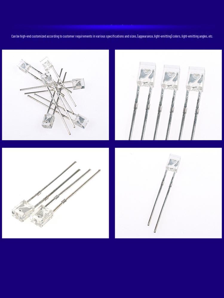 High-Brightness Flat Square LED Indicator Light with Lamp Beads