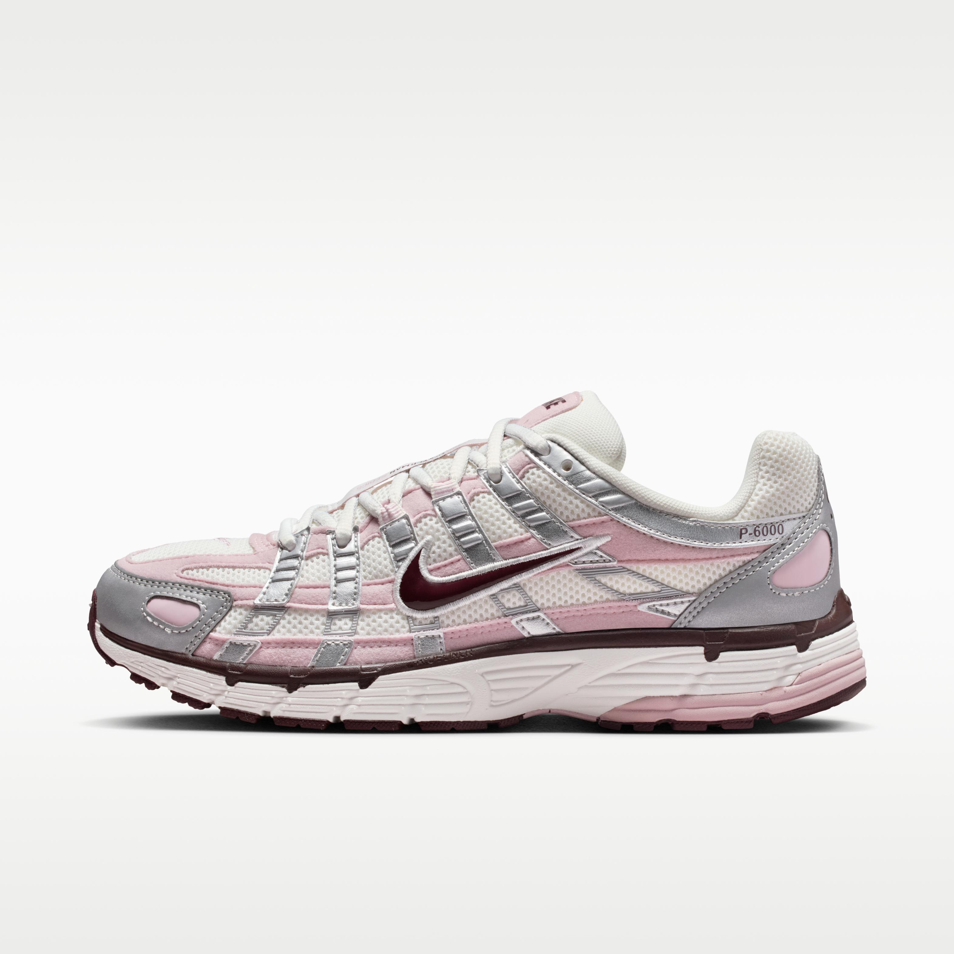 Nike P-6000 Silver Burgundy Plum Chalk (Women s) 36
