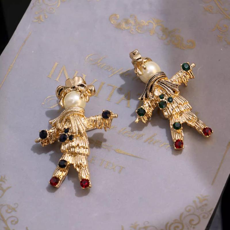 SKEDS Creative Cute Cartoon Topper Villain Brooch High-end Women Vintage Pin Fashion Corsage Design Accessories Exquisite Gifts