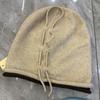 Ins Wool Drawstring Flower Soft Waxy Knitted Hat Men and Women Autumn and Winter Versatile Face Small Pile Hat Cold Hat