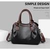2025 Retro Multi-Layer Casual Tote Bag - Large Capacity for Middle-Aged Women, Crossbody Handbag