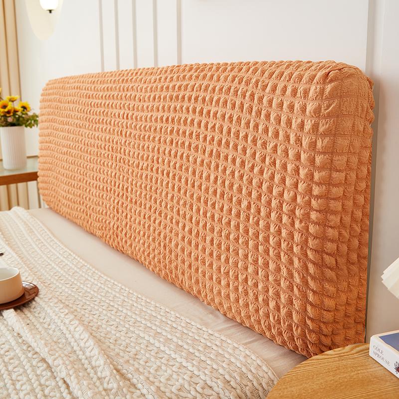 Premium Blasenstoff Jacquard Kopfteilbezug Weicher Stretch Bettkopfteilbezug All-inclusive Nachttisch Schutzbezug Überwürfe Schlafzimmer