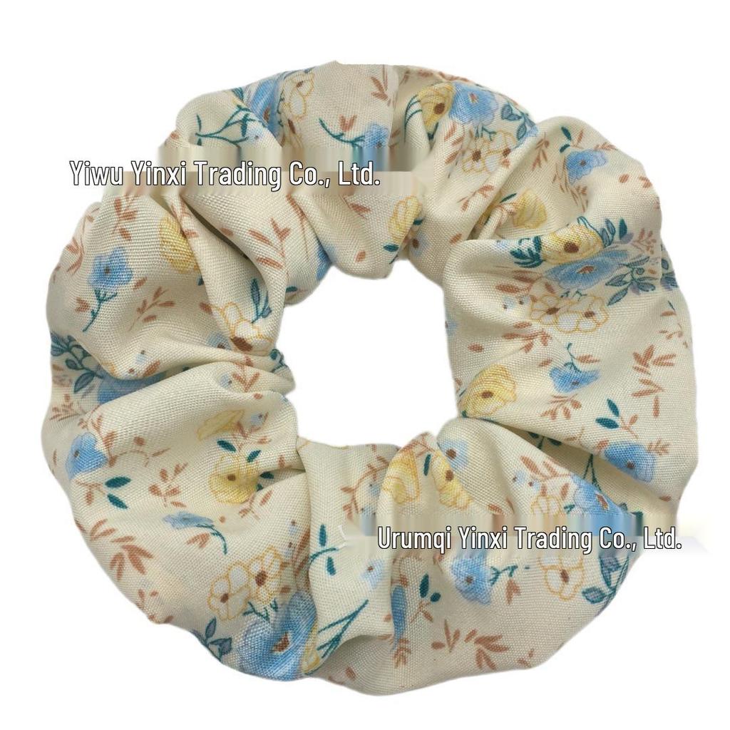 Vintage Blumen Chiffon Haargummis - Elegante Haaraccessoires & Kopfbedeckungen