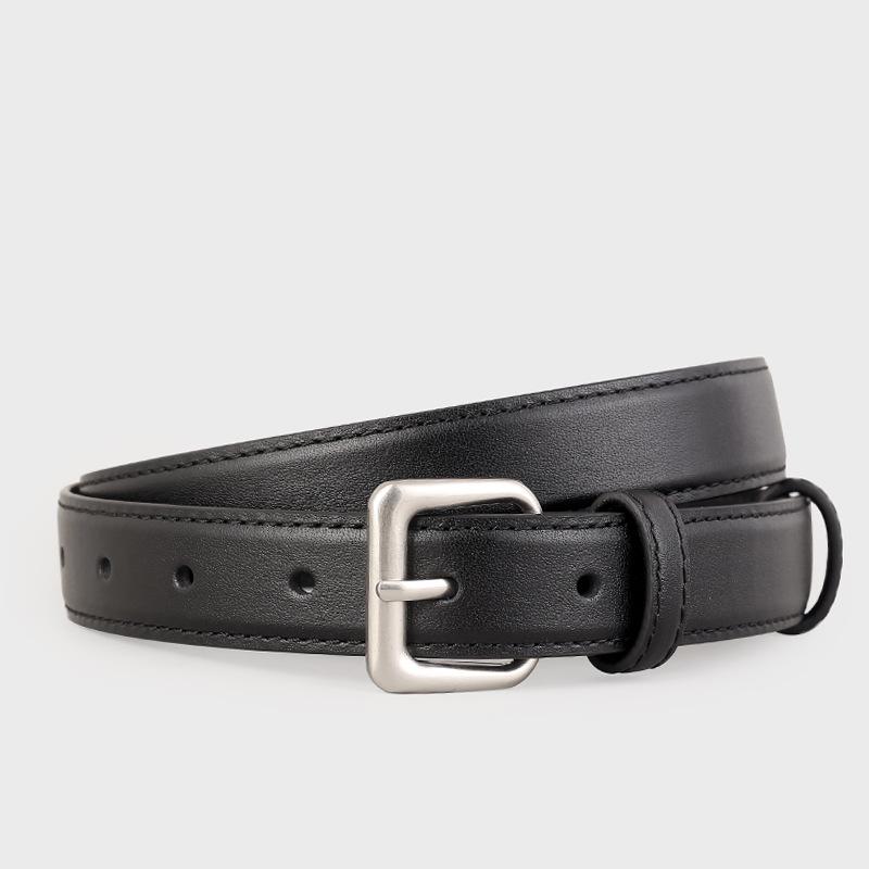 Simple Women'S Pin Buckle Thin Belt, Women'S Matching Shirt, Dress, Waist Belt