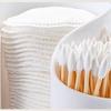 Space Saving Countertop Organiser For Cotton Swabs Floss Dispensing Bathroom Essential Storage Container