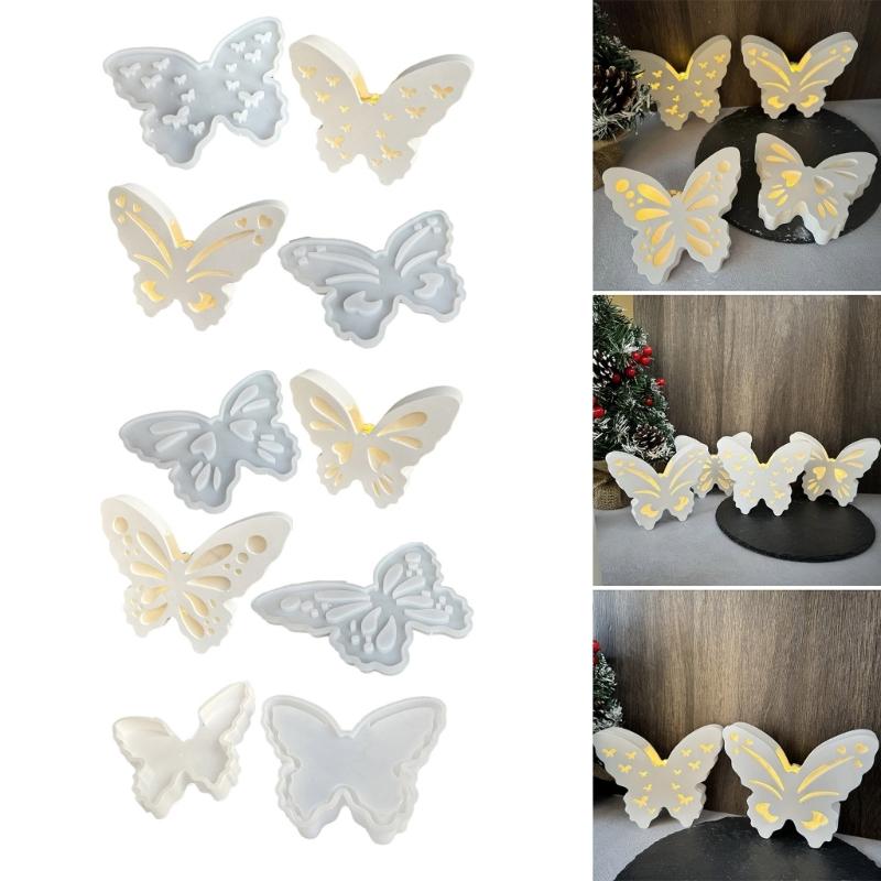 Flexible Silicone Mould for Glowing Butterfly Night Light Creative Designs For Romance Atmospheres Home Decoration