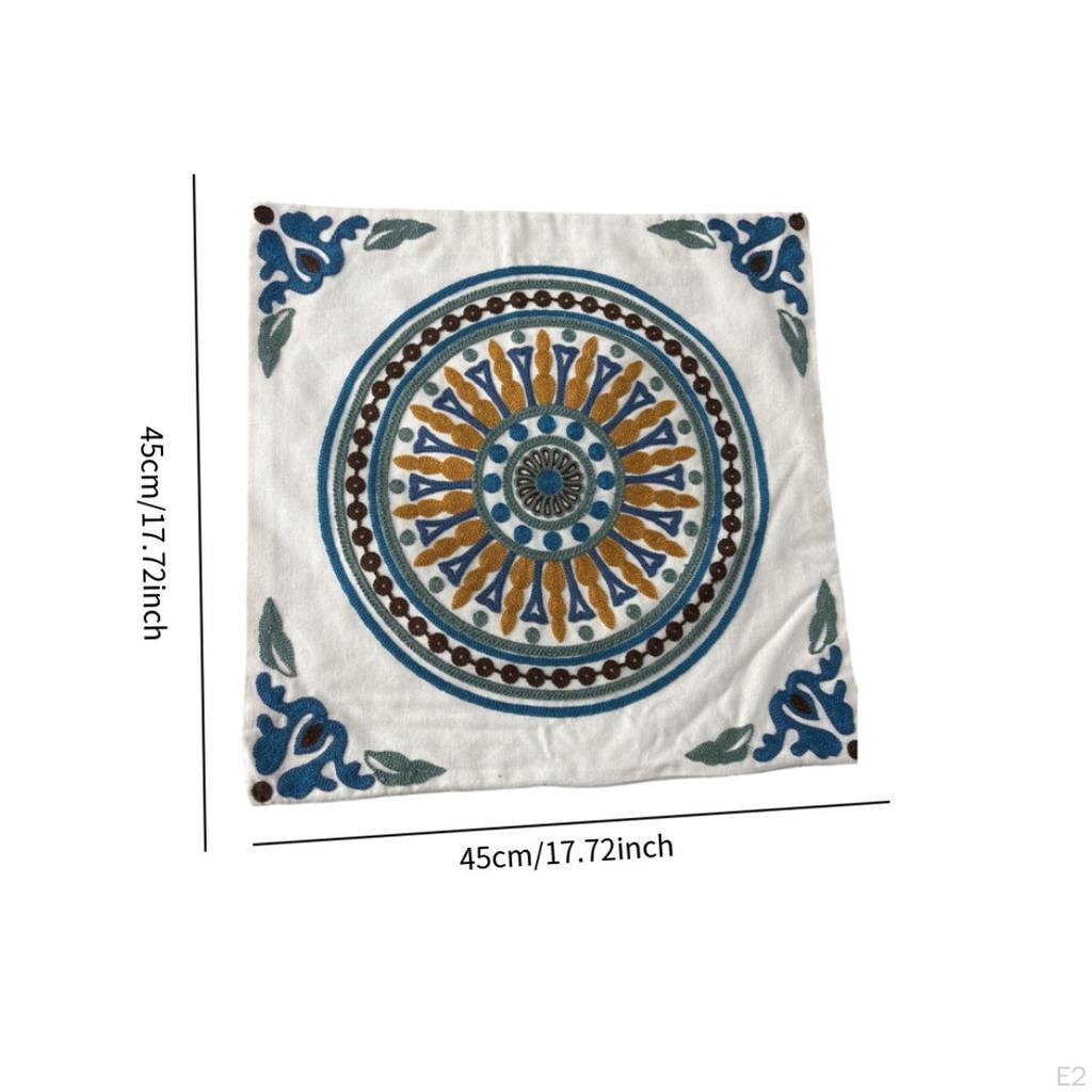 Cushion Case Pillowcase,Breathable,Boho 45 X Cm Soft Throw Pillow Cover Decorative Square