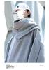 Unisex High-Neck Hooded Sweatshirt: Heavyweight, Functional, Loose-Fit Top for Spring, Autumn, Winter - Trendy, Casual, and High Street Style.