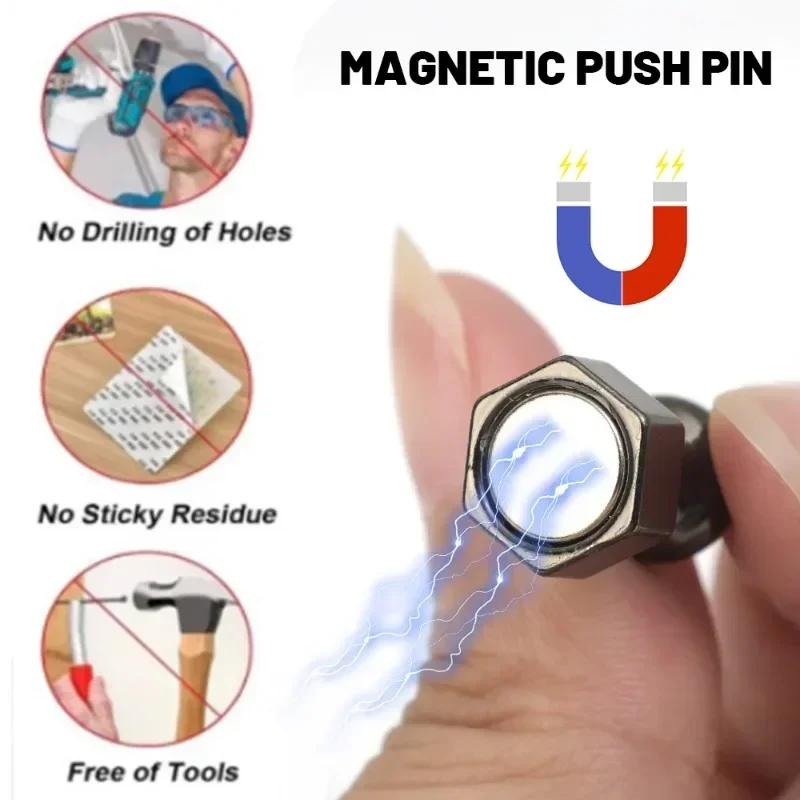 1/20PCS Neodymium Magnet Thumbtack Suction Cup for Whiteboard Fridge Kitchen Home Strong Magnetic Pushpins Sucker Magnets Decor