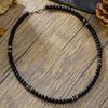 Men's Trendy Lava Stone Beaded Necklace - European & American Hip Hop Style