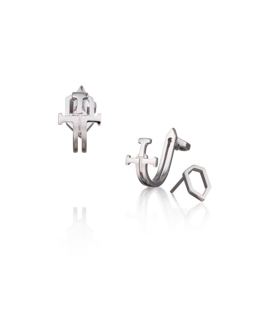 Trencadism Earrings / 925 Silver / Earrings Tm_Trm_Tme15Ly