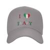 I Love Italy  Casual Baseball Cap  Outdoor Sports Trucker Hat Summer Sunscreen Women Unisex Streetwear Snapback Cap
