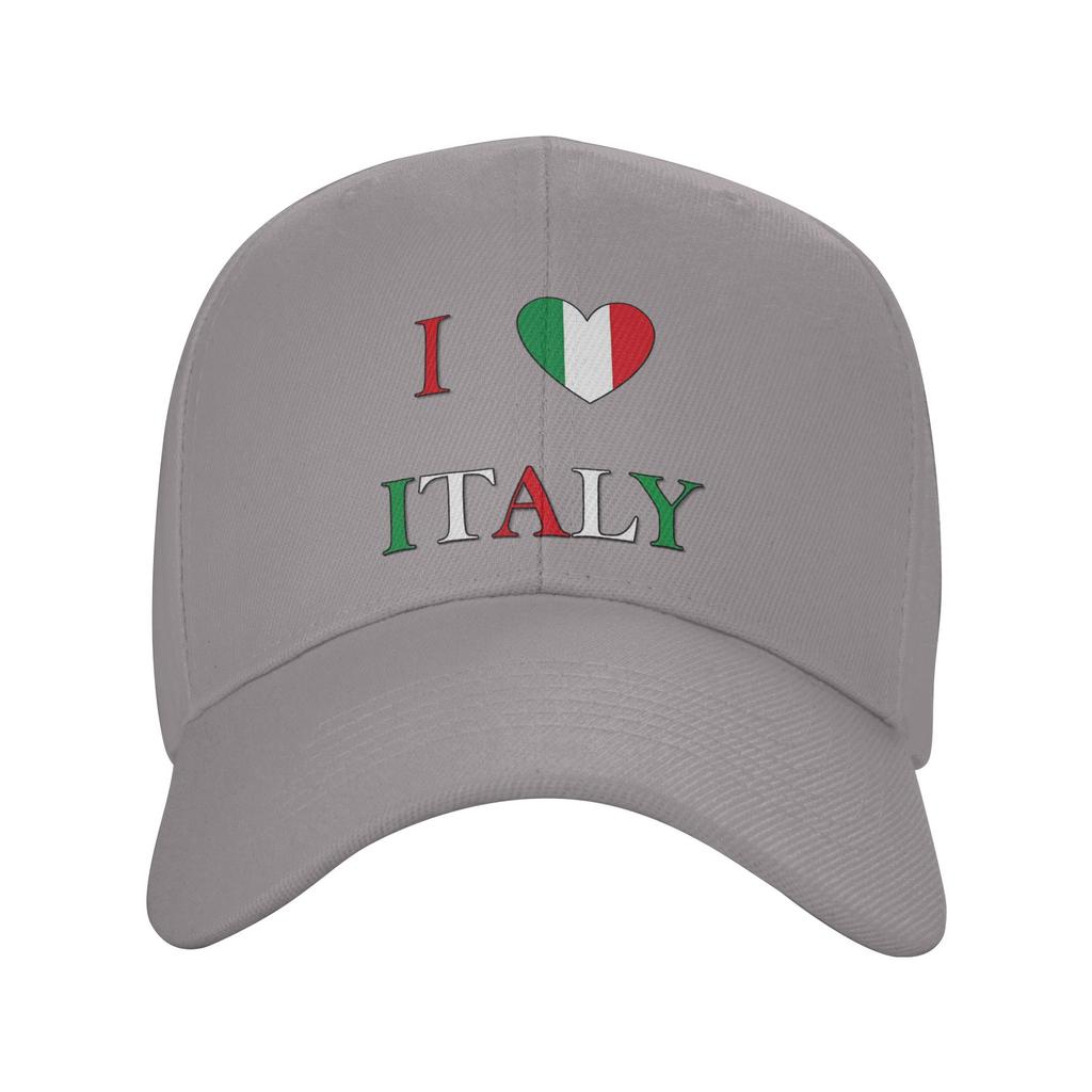 I Love Italy Casual Baseball Cap Outdoor Sports Trucker Hat Summer Sunscreen Women Unisex Streetwear Snapback Cap
