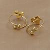 Fashion Stainless Steel Heart Shaped Rings For Women Classic Adjustable Size Gold Color Ring Wedding Party Jewelry