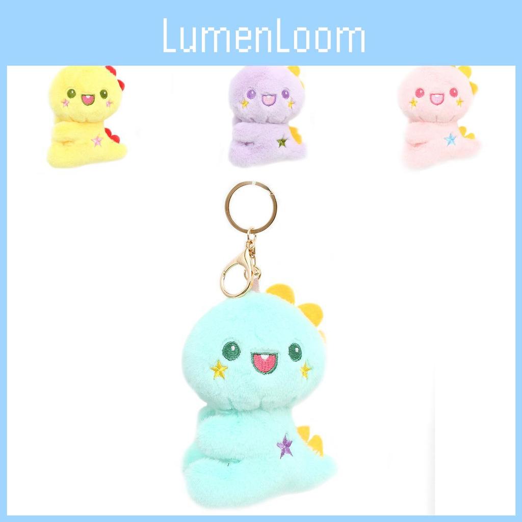 Adorable Dinosaur Plush Keychain Soft Snow Mink Stuffed Toy For Bags And Gifts