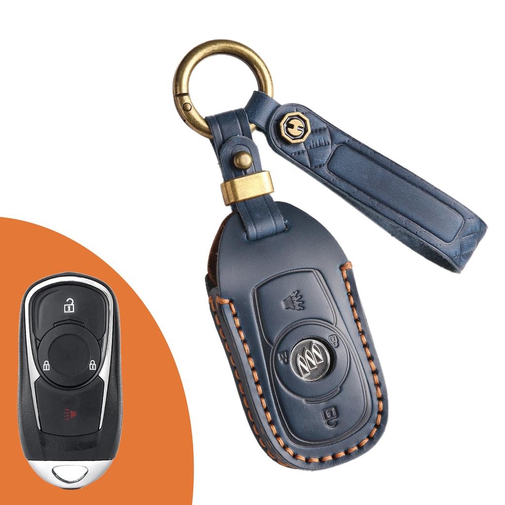 Coprichiave retrò in pelle per Buick GL8 Regal LaCrosse Envision borsa per chiave auto retrò fatta a mano