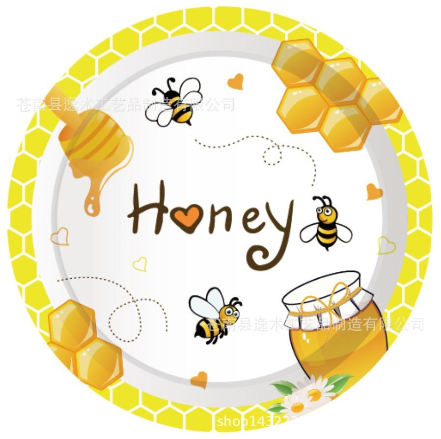 Honey Bee Sunflower Theme Disposable Tableware Yellow Bee Honey Plates Napkins Cups Kids Happy Bee Birthday Party Supplies