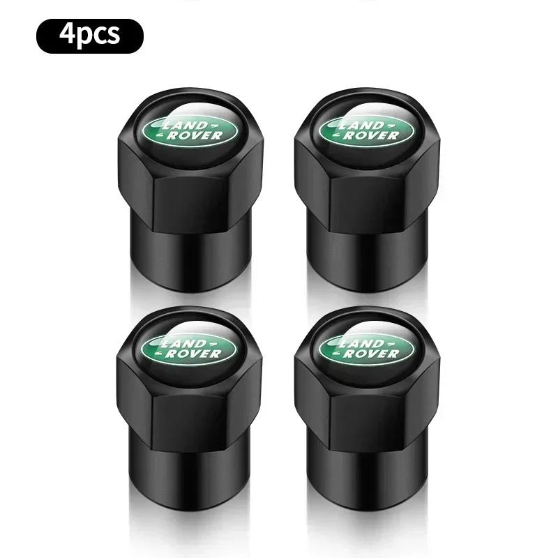 4Pcs Metal Car Wheel Tire Air Valve Caps Stem Covers For Land Rover Range Rover Evoque 3 4 Defender Discovery Freelander BQ8