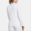 Under Armour Solid Color Breathable Stand Collar Pullover Long Sleeve Sweatshirt Women sweatshirt White 1383614-100