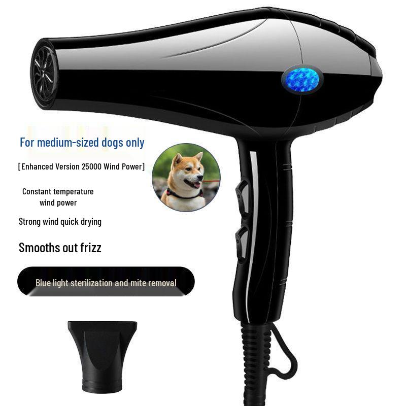 Vysoce výkonný, nízko hlučný fén na srst pro psy a kočky s péčí o negativní ionty