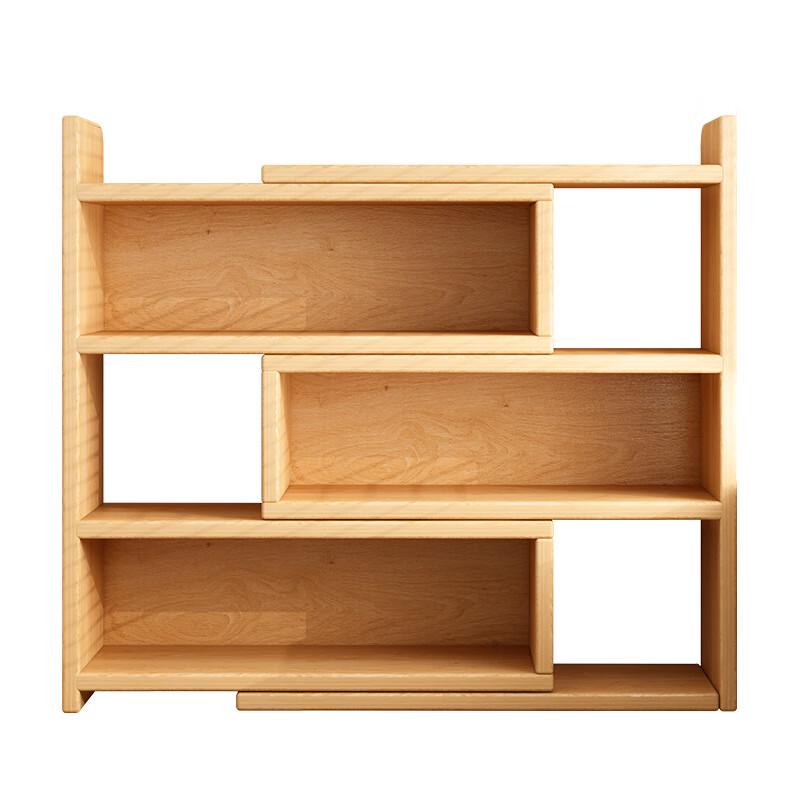 Miflame Solid Wood Wall-Mounted Bookshelf & Storage Cabinet