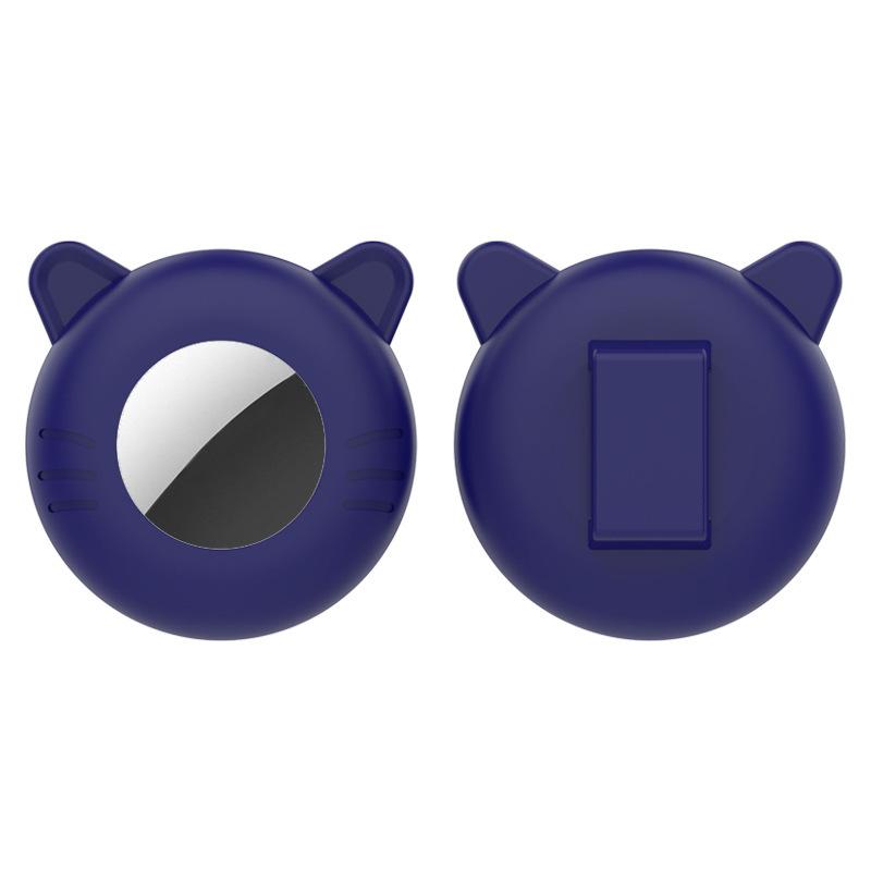 For Airtag Cat Collar Holder Small Air Tag Cat Collar Holder Silicone Case Cover for Cat Dog Pet Collar Harness Loop Supplies