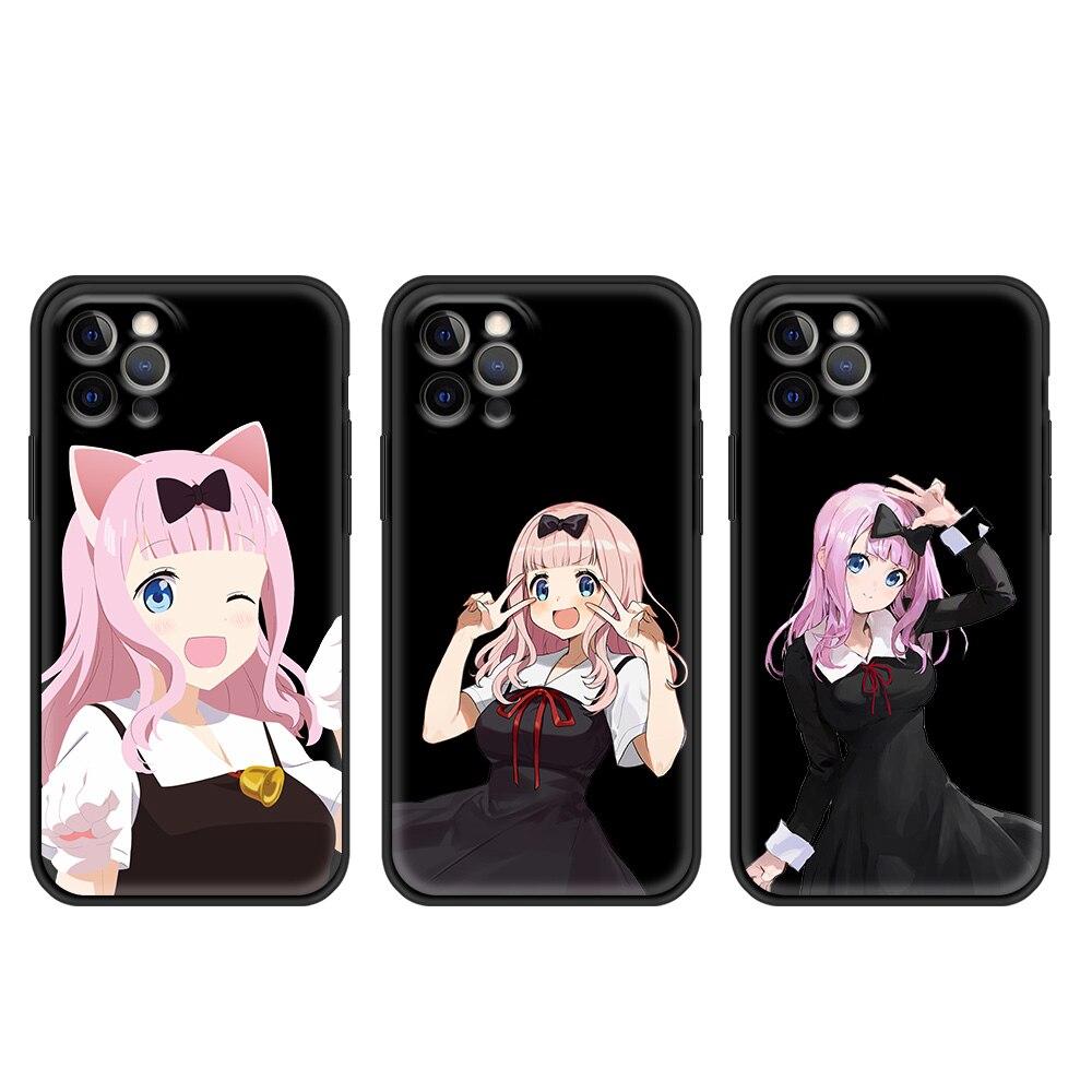 Kaguya Sama Love Is War Anime Phone Case For iPhone 11 12 13 14 Pro Max 7 8 Plus SE  X XR XS Luxury Shell Fujiwara Soft Cover