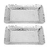 2Pcs Anti-spill Edge Food Serving Plate Thickened Organizer Tray Display Dish  Bathroom