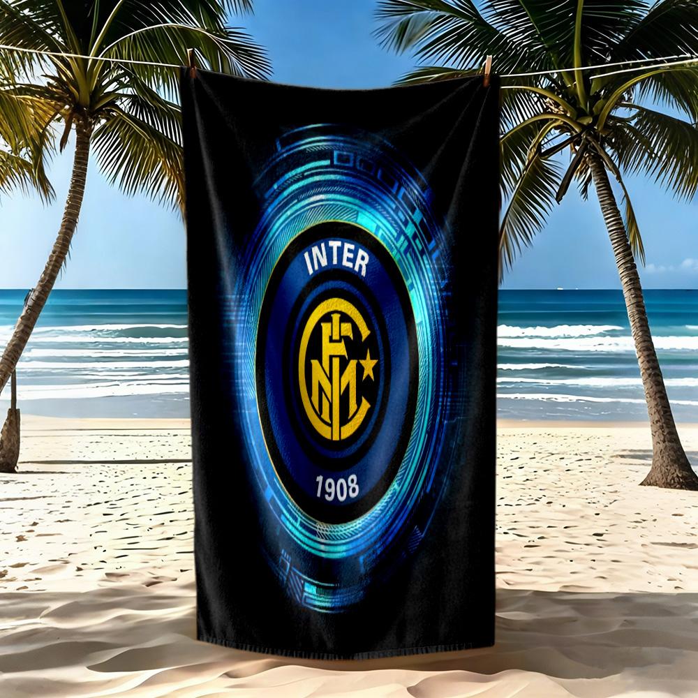 Inter Milan Beach Towel Super Soft Absorbent Comfortable Lightweight Suitable For Sports Travel Swimming Yoga Bathroom Beach And Pool