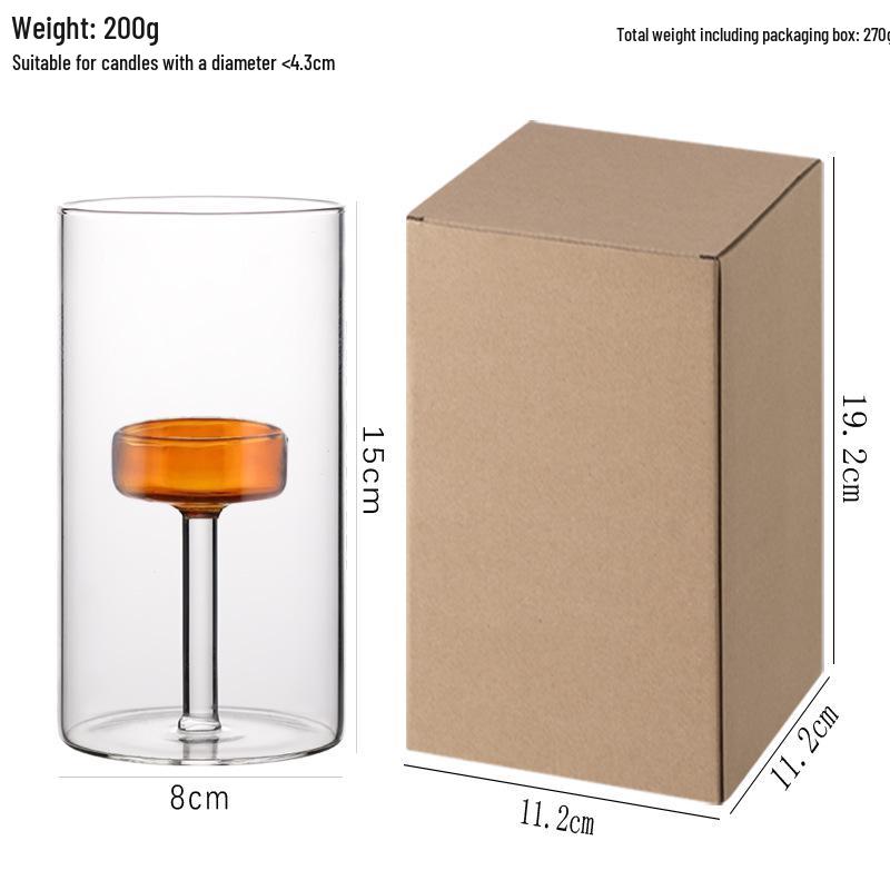 Nordic Glass Candlestick: European Light Luxury for Romantic Dinners