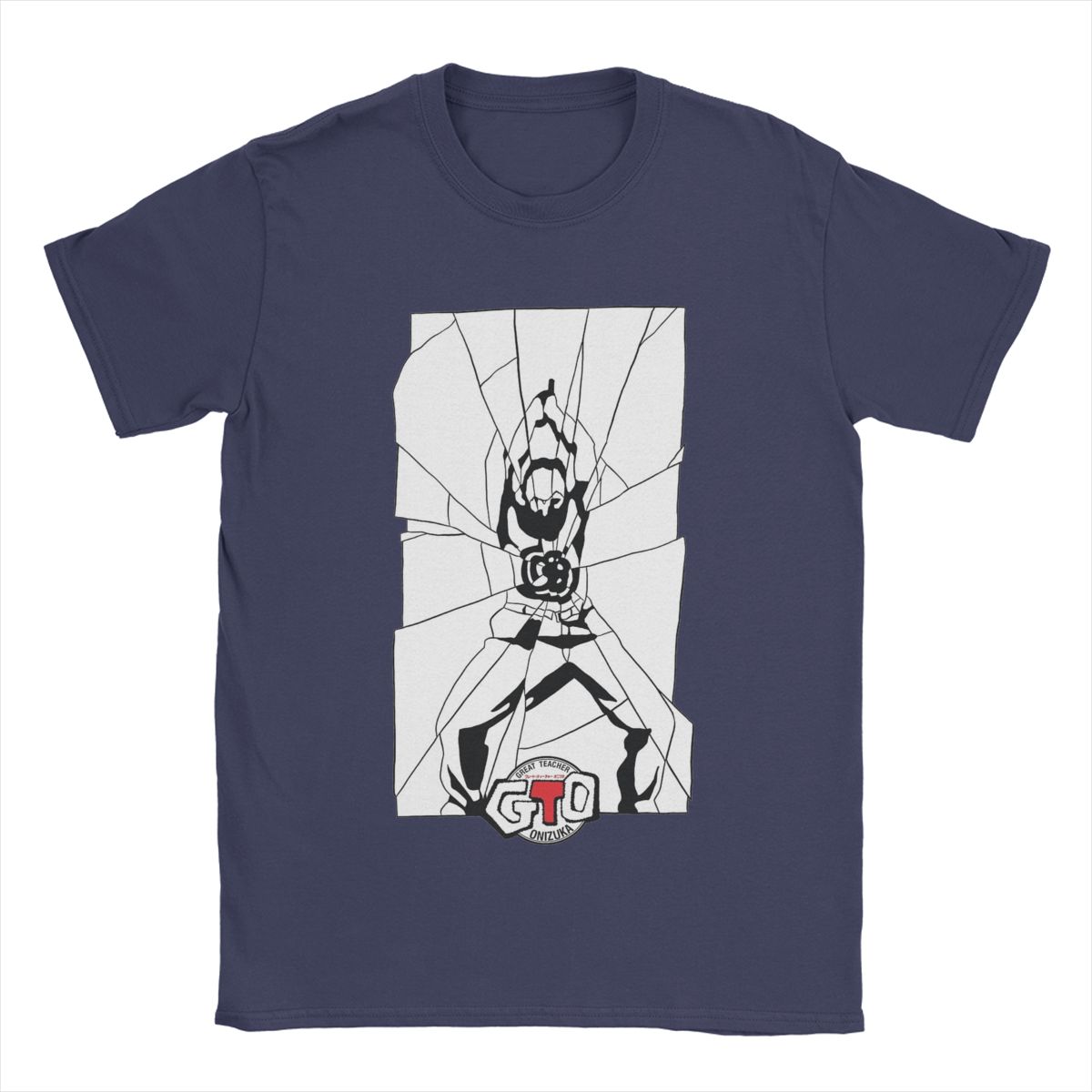 

Мужские футболки GTO Mirror Shot Teacher Great Teacher Onizuka Смешная хлопковая футболка GTO Anime Футболки с круглым вырезом Топы Новое поступление 4XL