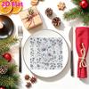 20pcs Disposable Napkins with Flower Pattern Print for Wedding,Parties,and Daily Use for Thanksgiving Fall Christmas Table Decoration
