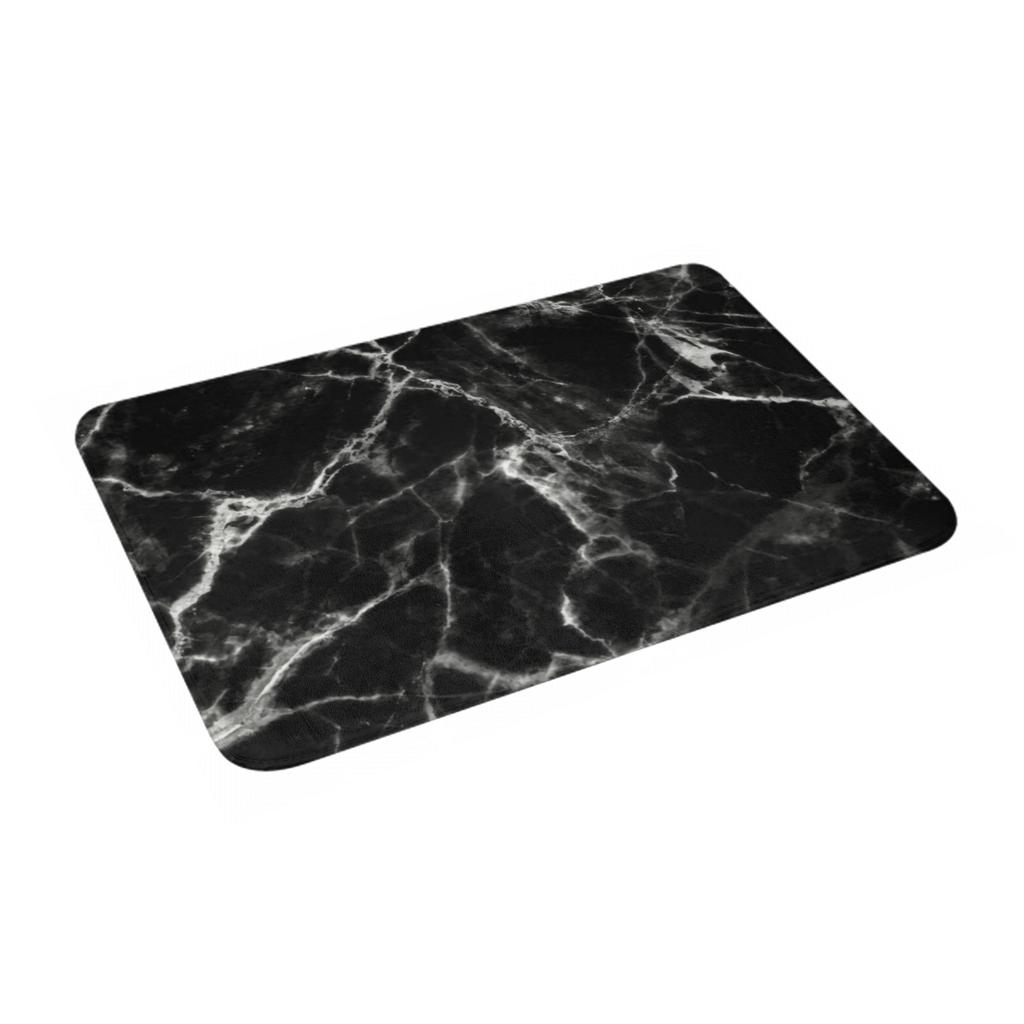 Smoked Black Marble Front Floor Door Entrance Mats Outdoor Abstract Texture Pop Art Kitchen Bathroom Doormat Toilet Carpet Rug