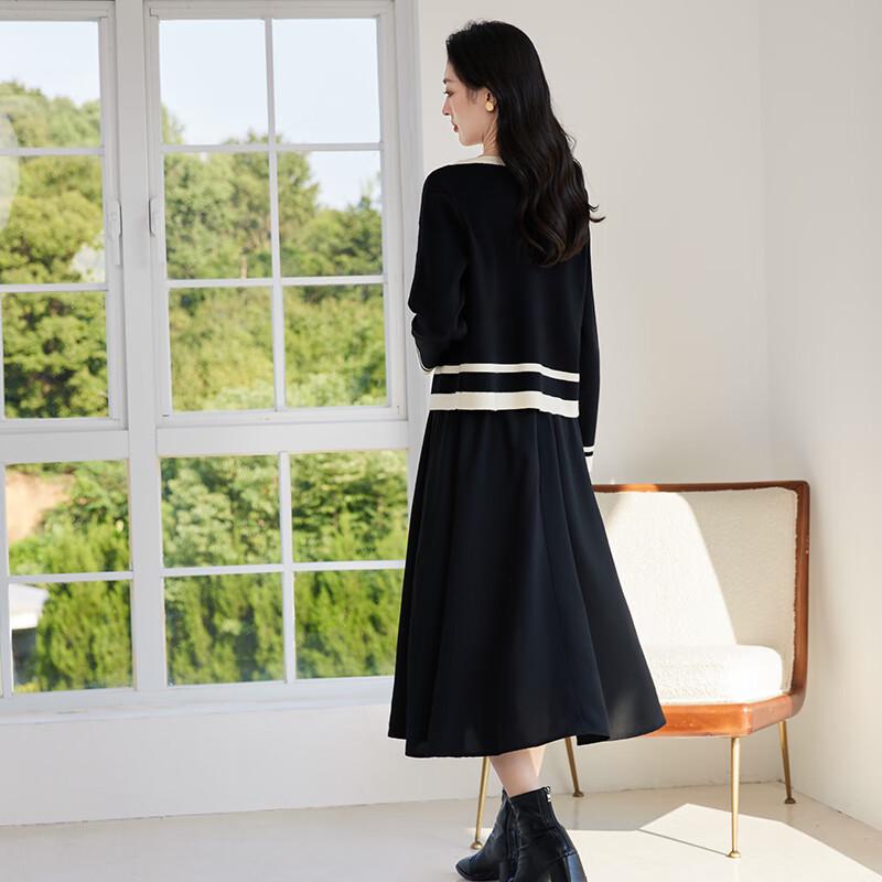 VICTORIA&VERA Little Fragrance Style Knit Jacket & Dress Set