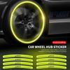 5/10/15/20Pcs Car Wheel Hub Sticker High Reflective Stripe Tape For Renault TDACIA Logan Scenic Loguna Kadjar Twingo Accessories
