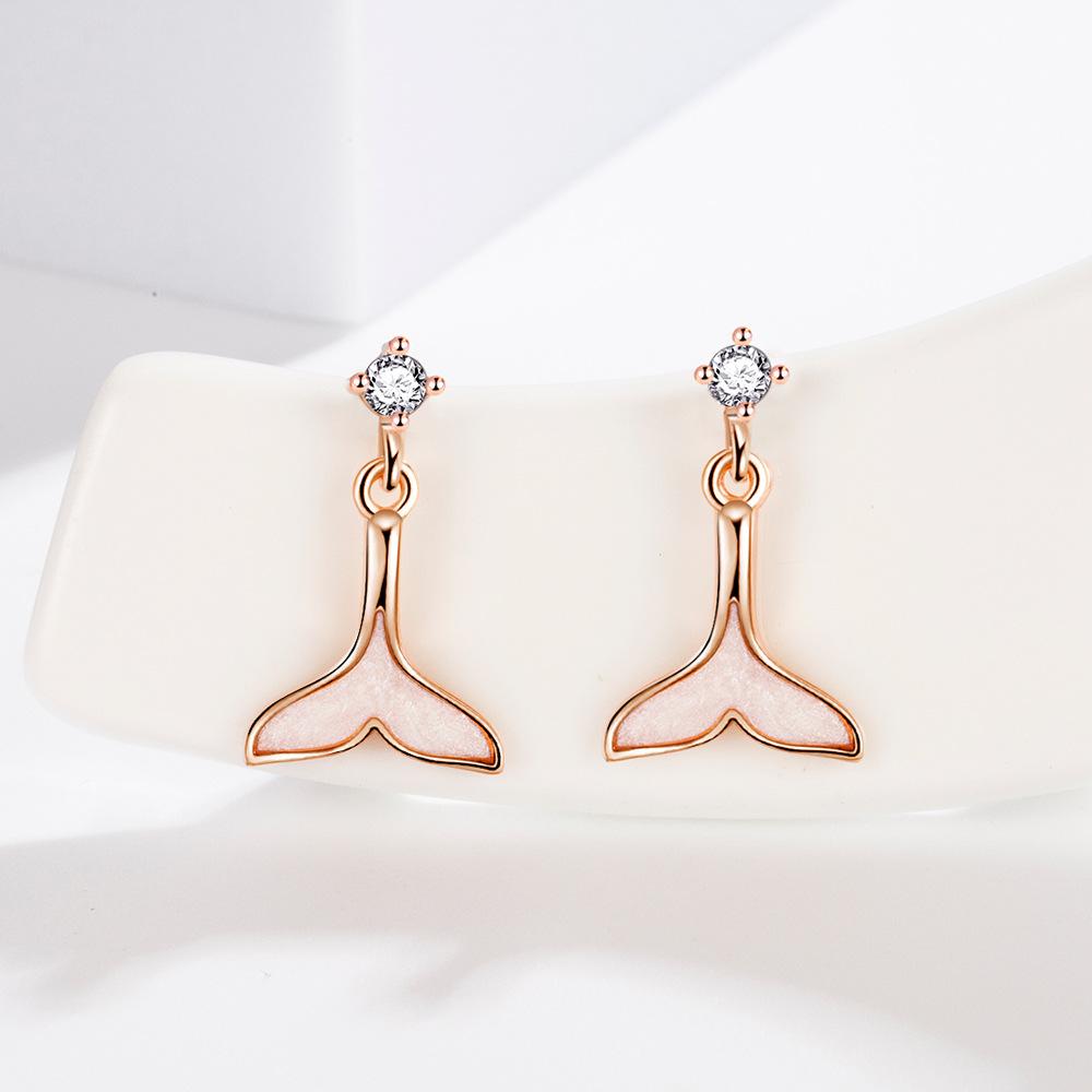 

Красивые серьги-гвоздики из пенопласта в форме русалки, женский дизайн, чувство, простота, темперамент, индивидуальность, креативность, серьги Mori