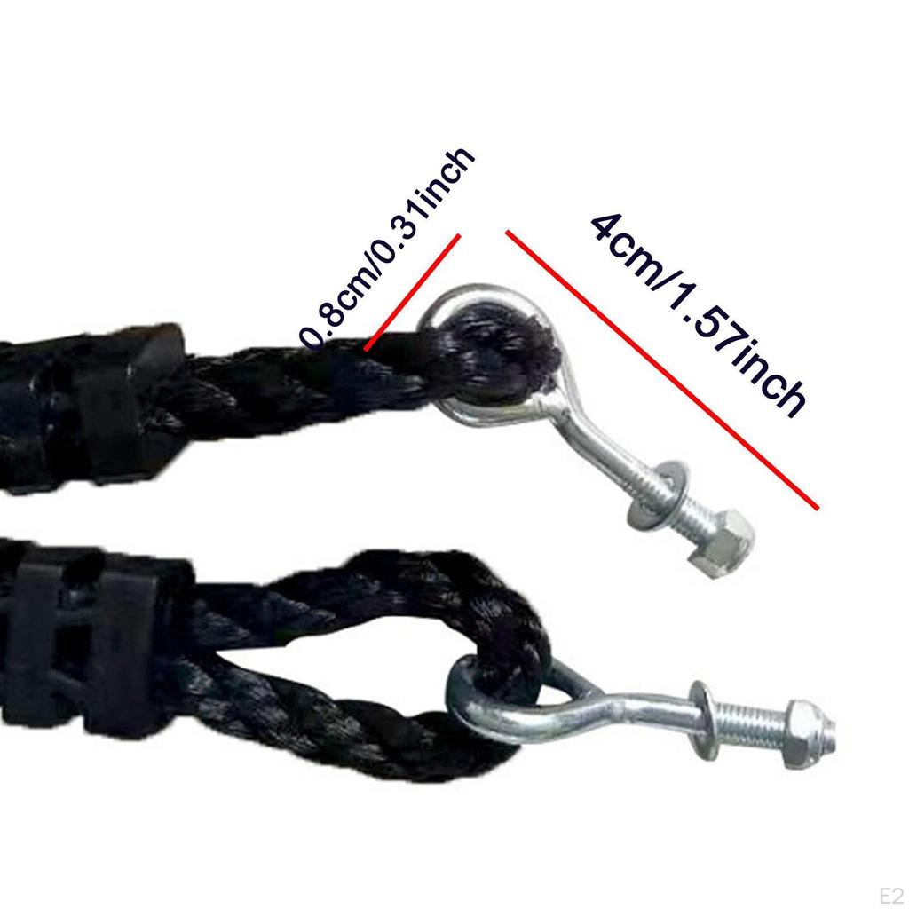 2Pcs Swing Extension Rope with Carabiner Adjustable for Garden Playground