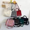 Corduroy Shoulder Bag Female College Student Class Cloth Bag Velvet Bag Portable Messenger Commuter Tote Bag Fashion