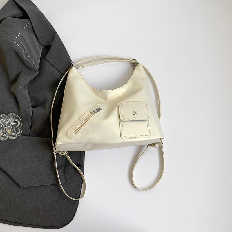 Stylish Pu Leather Tote Bag For Women 2024 Trendy Commuter Shoulder Bag