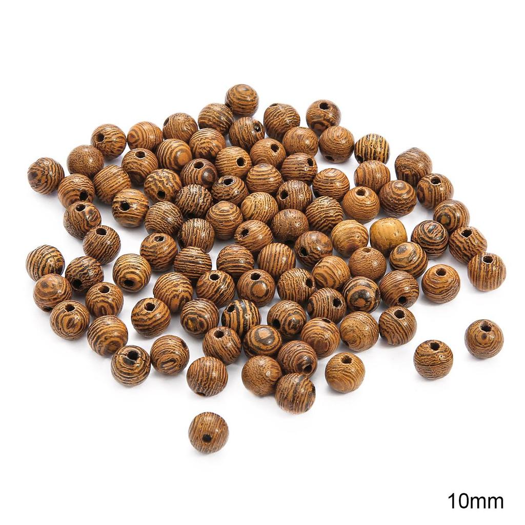 20-100Pcs Stripe Round Loose Beads For DIY Accessories Bracelet Necklace Jewelry Making