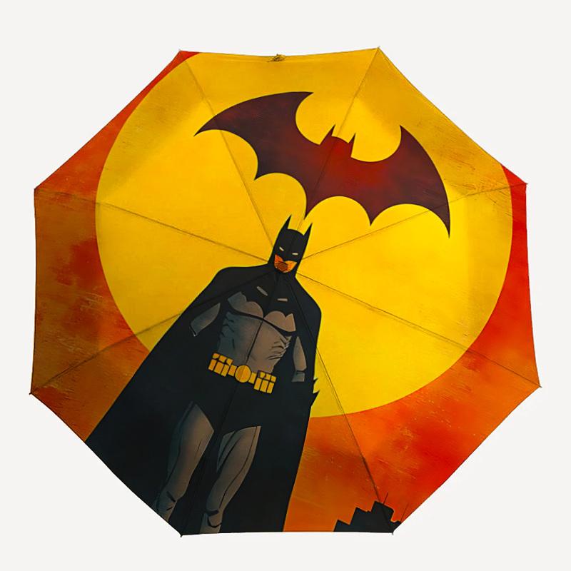

1pc Batman Moon Automatic Folding Umbrella - Compact 8-Rib Design, Durable Plastic & Iron, Lightweight for Outdoor Daily Use21082