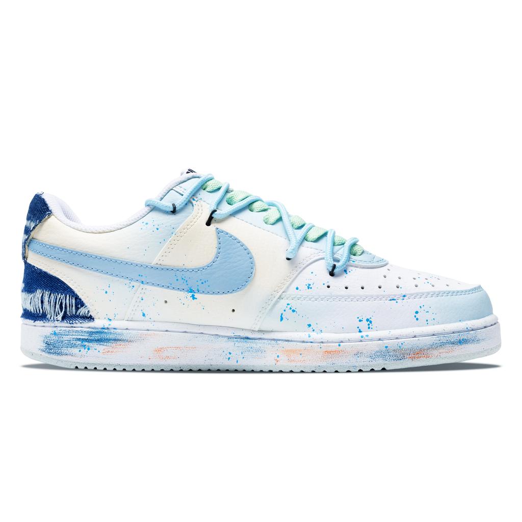 Nike Court Vision 1 Slip Resistant Slip Resistant Low Top Skateboard Shoes Men's Sky Blue DH2987-101(Team78-)