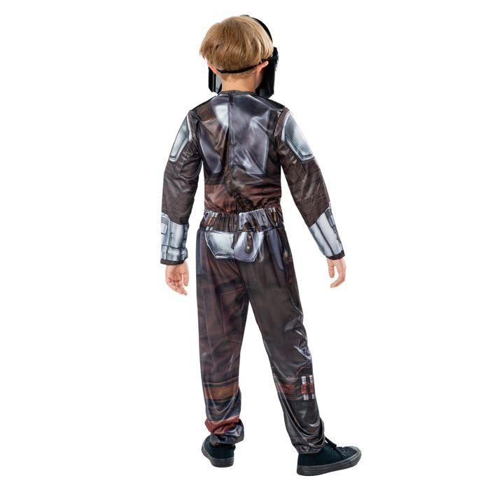 Mandalorian Costume - RUBIES - Jersey Fabric Jumpsuit - Long Cape - PVC Mask