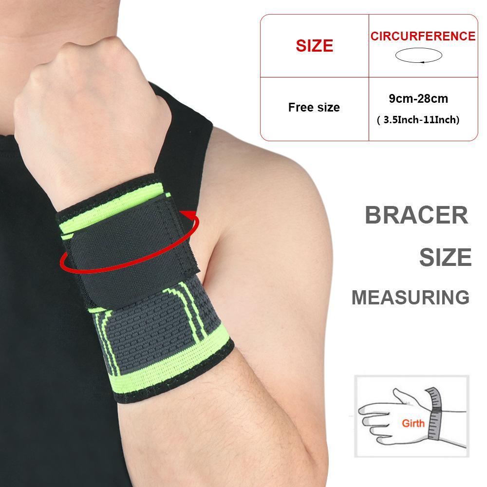 Adjustable Pressure Sports Wristband for Basketball Badminton Gym Training with Suction Support